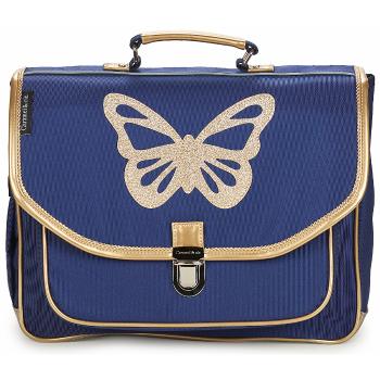 CARAMEL & CIE  CARTABLE 38 CM PAPILLON BLEU  Školské tašky a aktovky Modrá