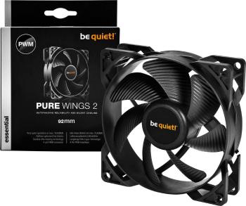 BeQuiet Pure Wings 2 PWM PC vetrák s krytom čierna (š x v x h) 92 x 92 x 25 mm