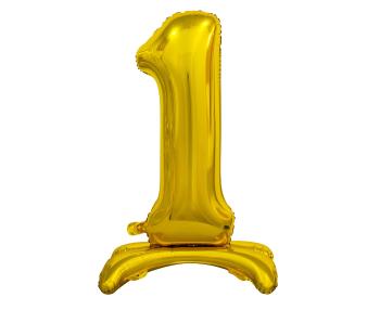 Godan Samostojaci fóliový balón 1 zlatý 74 cm