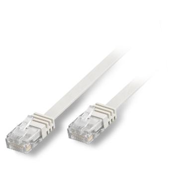 Sommer Cable CAT.5E/BASIC RJ45RJ45 Flachk. White 10m