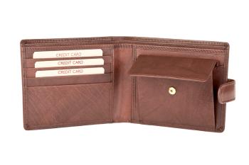 Lagen Pánska peňaženka kožená E1036 Hnedá