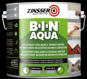 ZINSSER BIN AQUA - Vodou riediteľný plniaci a izolačný základ biela 2,5 L