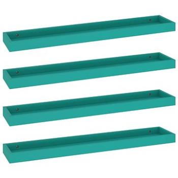 Shumee - Nástenné, Loggia, 4 ks, modré, 80 × 15 × 4 cm, MDF, 330240