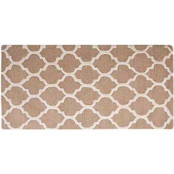 Béžový vlnený koberec 80 × 150 cm ERBAA, 57767 (beliani_57767)