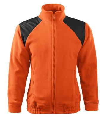 MALFINI Fleecová mikina Jacket Hi-Q - Oranžová | L