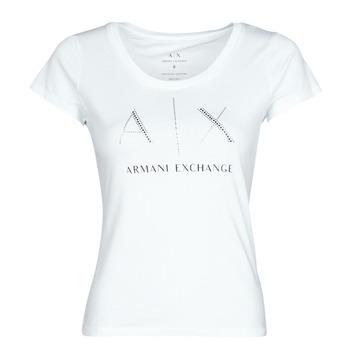 Armani Exchange  Tričká s krátkym rukávom 8NYT83  Biela