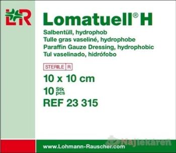 Lomatuell H Tyl mastný 10 x 10cm sterilní 10 ks