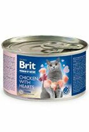 Brit Premium Cat by Nature konz Chicken&Hearts 200g + Množstevná zľava