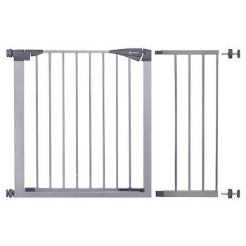SPRINGOS Bezpečnostná bariérová zábrana pre schody a dvere - sivá - 107-112 cm