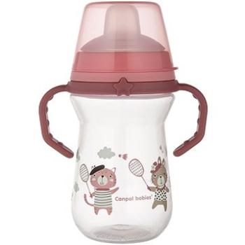 Canpol babies hrnček so silikónovým pítkom FirstCup Bonjour Paris 250 ml, ružový (5901691870000)