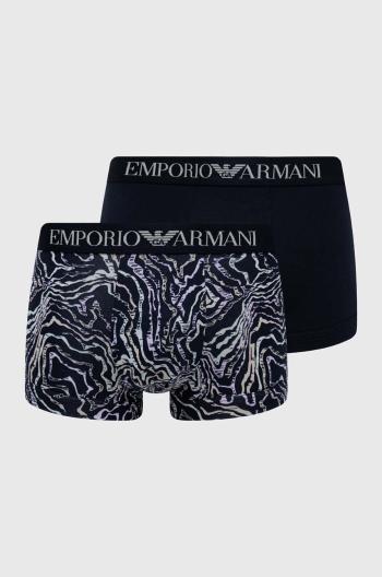 Boxerky Emporio Armani Underwear 2-pak pánske, tmavomodrá farba, 111210 4R504