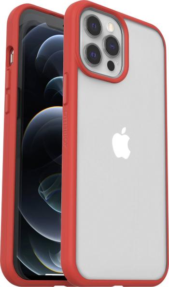 Otterbox React zadný kryt na mobil Apple iPhone 12 Pro Max červená, priehľadná