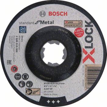 Bosch Accessories 2608619366 X-LOCK brúsny kotúč lomený 1 ks 125 mm 22.23 mm 1 ks