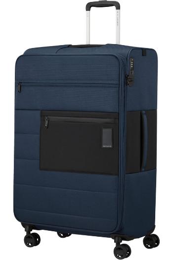 Samsonite Látkový cestovní kufr Vaycay L EXP 104/112 l - tmavě modrá
