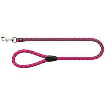 Trixie Cavo leash, S–M: 1.00 m/ř 12 mm, fuchsia/graphite