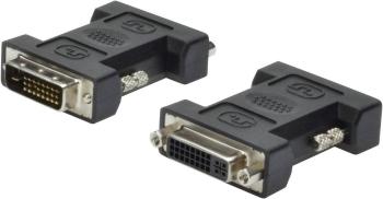 Digitus AK-320502-000-S DVI adaptér [1x DVI zástrčka 24+1-pólová - 1x DVI zásuvka 24+5-pólová] čierna