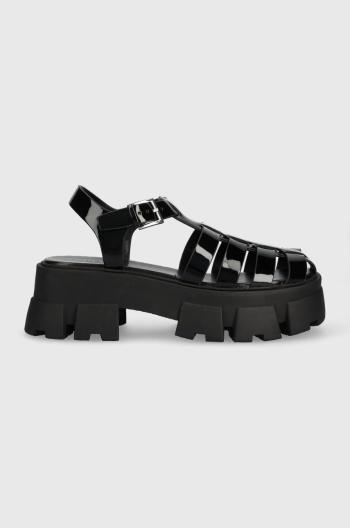 Sandále Aldo Suzy dámske, čierna farba, na platforme