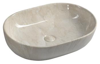SAPHO - DALMA keramické umývadlo 59x14x42 cm, marfil MM427