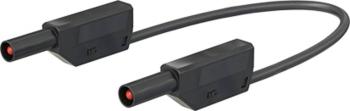 Stäubli SLK425-E bezpečnostné meracie káble [4mm bezpečnostné zástrčka - 4mm bezpečnostné zástrčka] 1.00 m čierna 1 ks