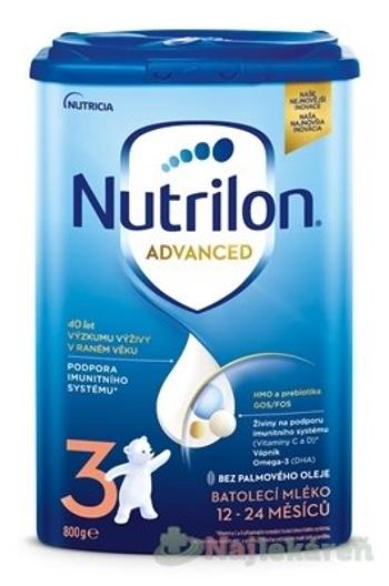 Nutrilon Advanced 3 batoľacia mliečna výživa v prášku (12-24 mesiacov) 800 g