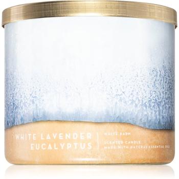 Bath & Body Works White Lavender Eucalyptus vonná sviečka 411 g