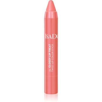 IsaDora Glossy Lip Treat Twist Up Color hydratačný rúž odtieň 09 Beach Peach 3,3 g