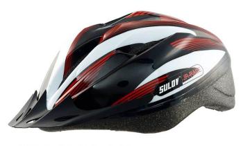 Dětská cyklo helma SULOV® JR-RACE-B, černo-bílá Helma velikost: M