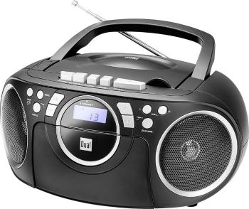 Dual P 70 CD-rádio FM AUX, CD, kazeta   čierna