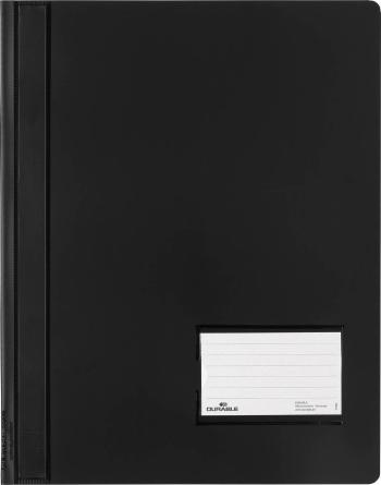 Durable DURALUX 268001 rýchloviazač čierna DIN A4 + okienko pre popisok (90 x 57 mm), ochrana proti natrhnutiu, Vnútorné