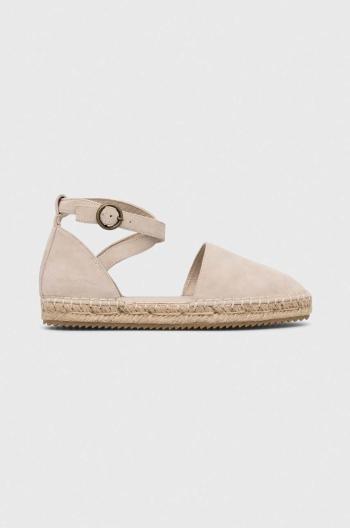 Semišové espadrilky Marc O'Polo béžová farba, 303 15613801 303 LL2M3044