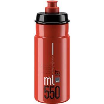 Elite Cyklistická fľaša na vodu JET RED grey logo 550 ml (8020775040805)