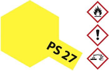 Tamiya farba Lexan neónovo žltá PS-27 nádoba so sprejom 100 ml