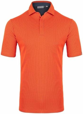 Kjus Mens Elias Polo S/S Orange/Steel Blue 52