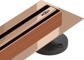 MEXEN - Flat 360 Slim podlahový žľab 70 cm otočný ružové zlato 1641070