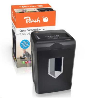 Peach Auto Cross Cut Shredder w. CD, PS500-70 / skartovač