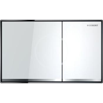 GEBERIT - Sigma60 Ovládacie tlačidlo splachovania, sklo/biela 115.640.SI.1