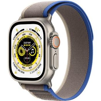 Apple Watch Ultra 49 mm titánové puzdro s modro-sivým trailovým ťahom – S/M (MNHL3CS/A)