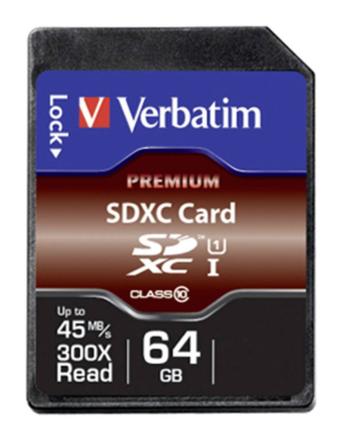Verbatim Premium SDXC karta 64 GB Class 10, UHS-I