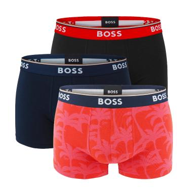 BOSS - boxerky 3PACK cotton stretch power design palm & dark color combo - limitovaná fashion edícia (HUGO BOSS)-XL (99-107 cm)