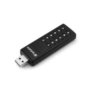 64GB USB-A Flash 3.0 Keypad Secure Store&apos;n&apos;Go Verbatim, s numerickou klávesnicí, 256-BIT AES