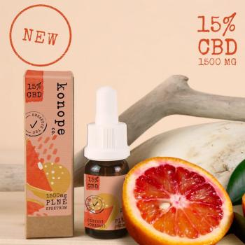 Konope co. 15% CBD Fresh Červený Pomaranč Full Spektrum 1500mg