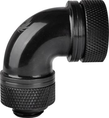 Thermaltake Pacific G1/4 PETG Tube 90-Degree Compression 16mm OD – Black Water cooling - elbow piece