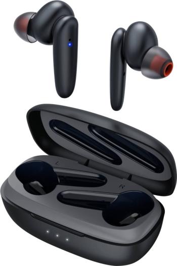Hama Passion Clear Bluetooth Hi-Fi štupľové slúchadlá do uší Headset, dotykové ovládanie, odolná voči vode čierna