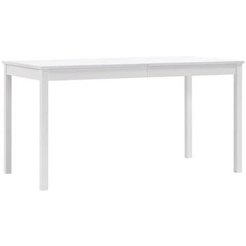 Jedálenský stôl biely 140 x 70 x 73 cm borové drevo (283399)