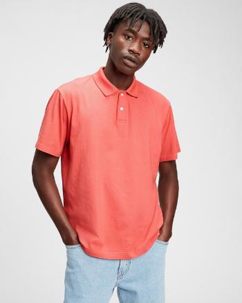 GAP Organic Cotton Polo tričko Oranžová