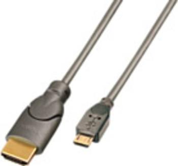 LINDY HDMI prepojovací kábel #####USB-Micro-B Stecker, #####HDMI-A Stecker 2.00 m sivá 41567  #####HDMI-Kabel