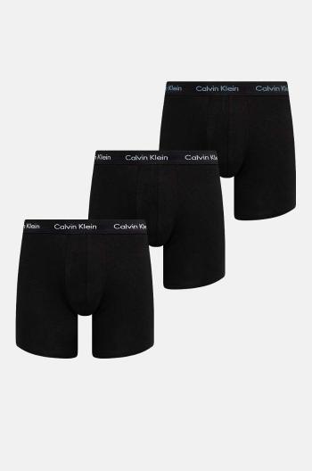 Boxerky Calvin Klein Underwear 3-pak pánske, čierna farba, 000NB1770A