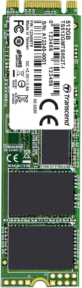 Transcend MTS952T-I 512 GB interný SSD disk NVMe / PCIe M.2 SATA 6 Gb / s Retail TS512GMTS952T-I