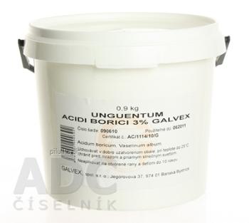 Galvex Unguentum acidi borci 3% ung 900 g