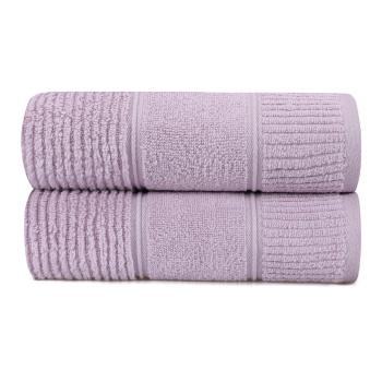 Súprava 2 fialových bavlnených uterákov Hobby Daniela, 50 x 90 cm